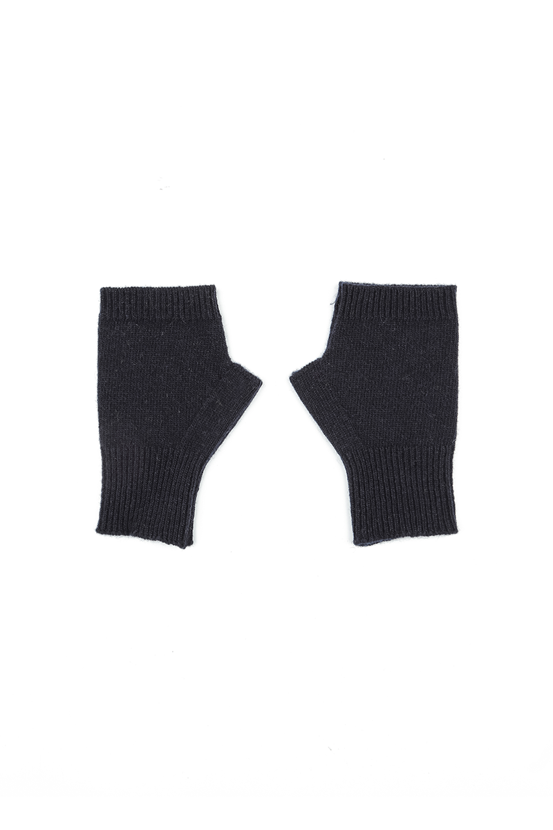Navy Soft Wool Arm Warmers 4