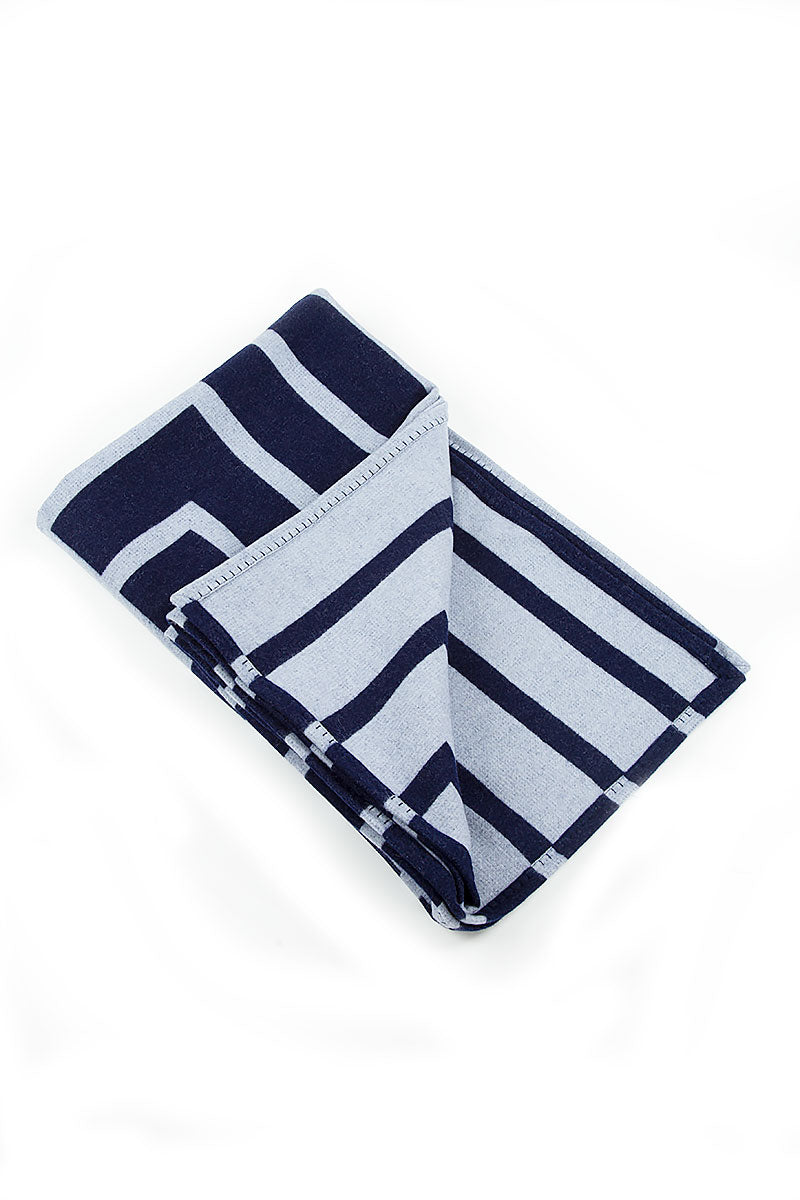 Night Blue Pure Cashmere Blanket
