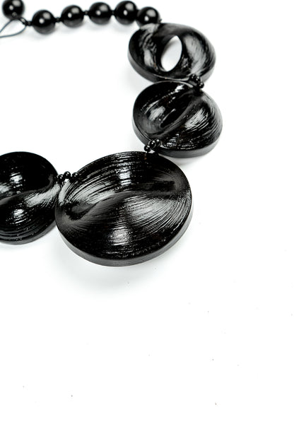 Noir Drift Bamboo Necklace