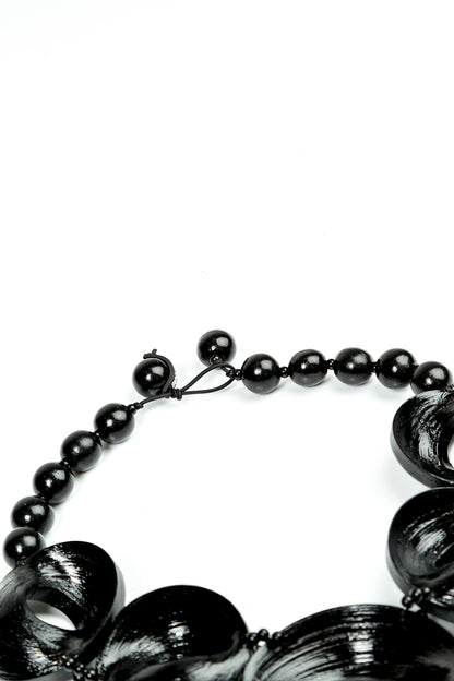 Noir Drift Bamboo Necklace