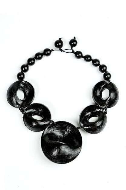 Noir Drift Bamboo Necklace