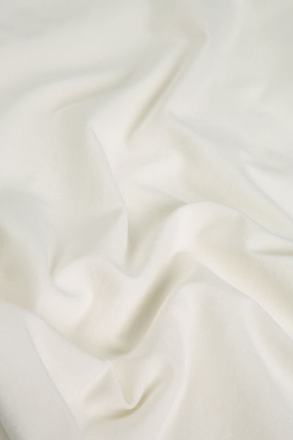 Off White Cotton Leggings 4