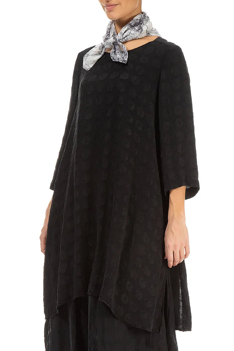 Off White Marble Silk Cotton Scarf 3