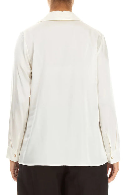 Off White Silk Shirt
