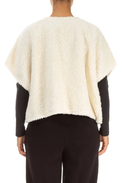 Off White Teddy Cotton Gilet 2