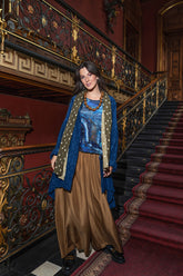 Olive Light Dotty Ombré Silk Scarf 6