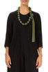 Olive Silk Bead Necklace 1