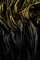 Olive Silk Velvet Ombré Shift Dress 6