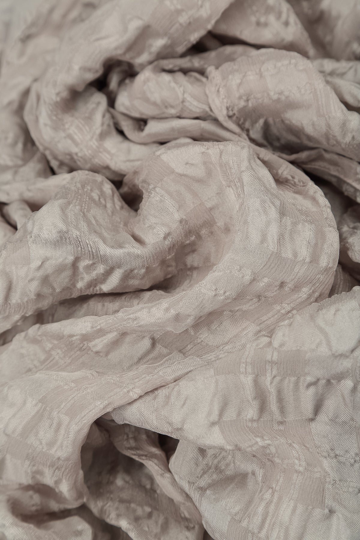 Open Beige Textured Silk Jacket 5