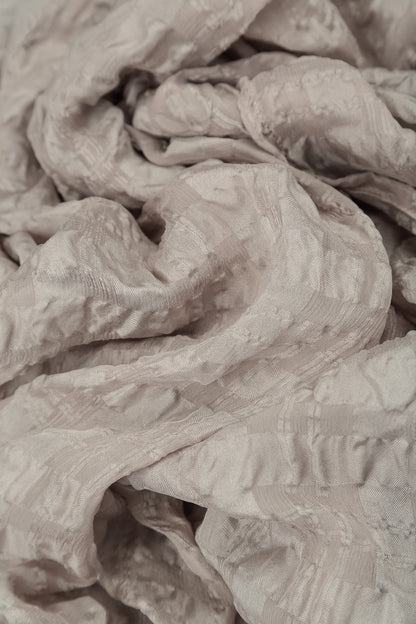 Open Beige Textured Silk Jacket 5