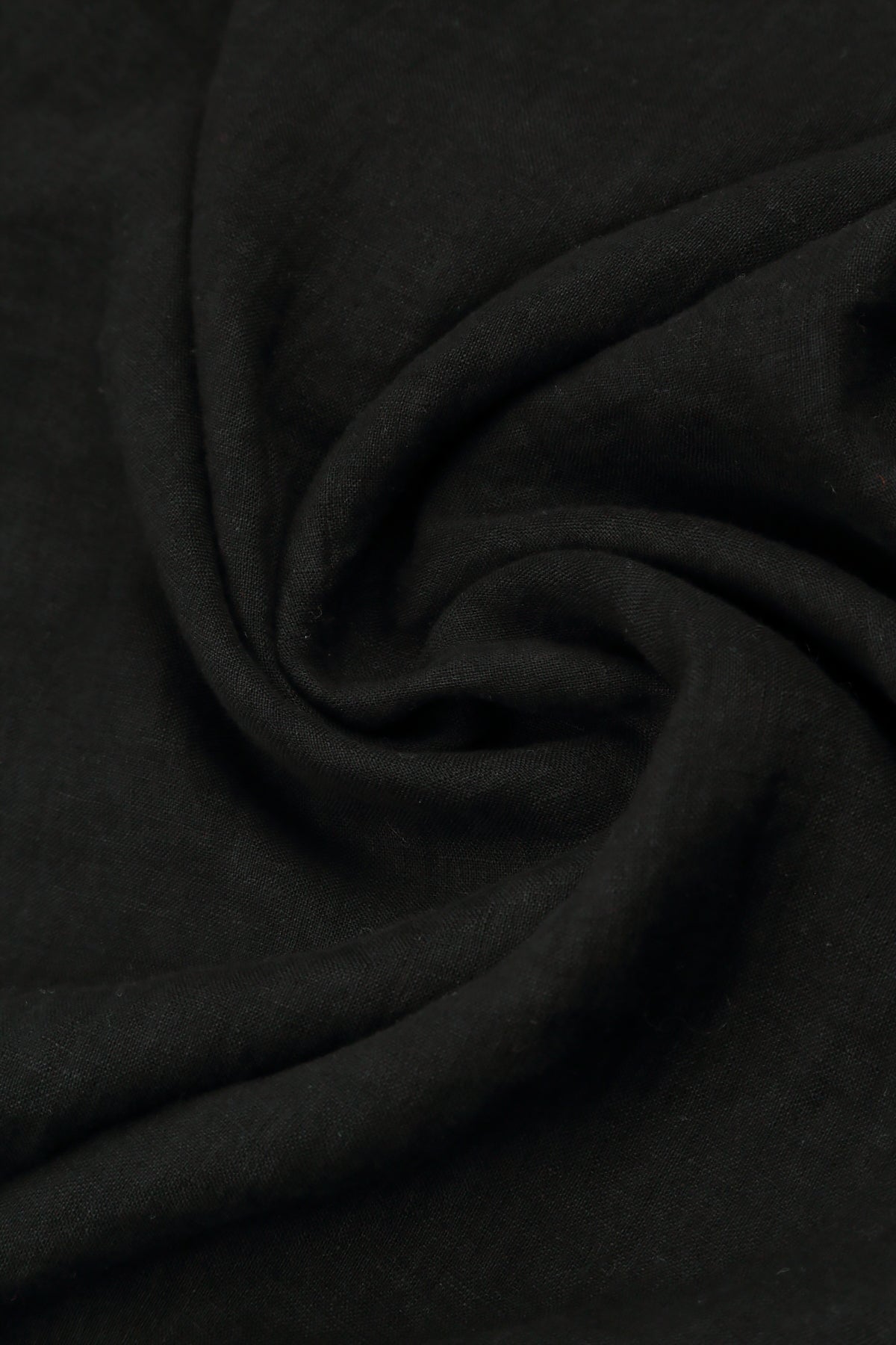 Open Front Black Linen Jacket 5