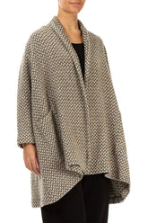 Open Type Beige Virgin Wool Jacket 3