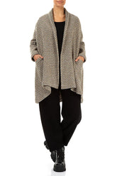 Open Type Beige Virgin Wool Jacket 4