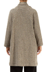 Open Type Beige Virgin Wool Jacket 2