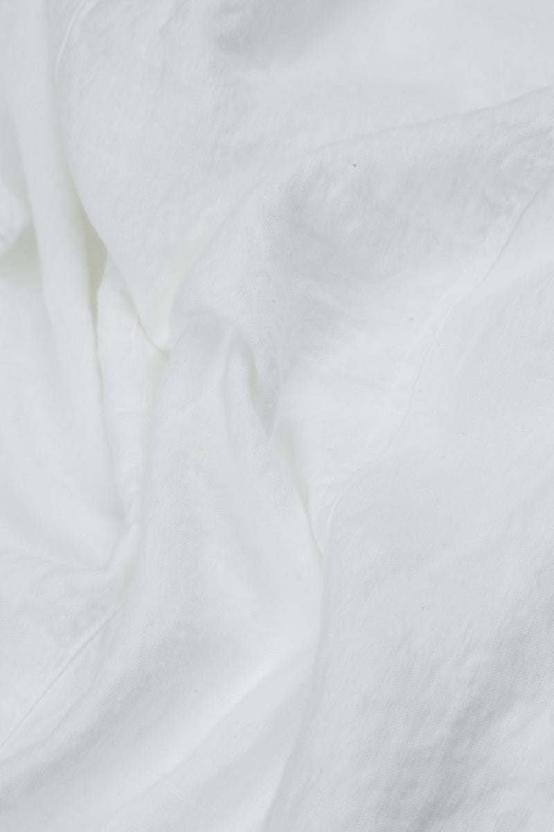 Veste ouverte en lin blanc