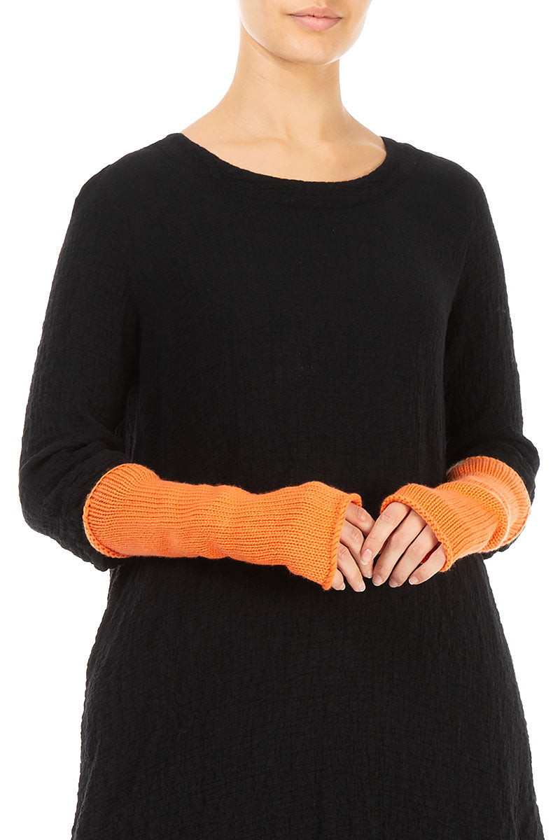 Orange Soft Cashmere Wristlets