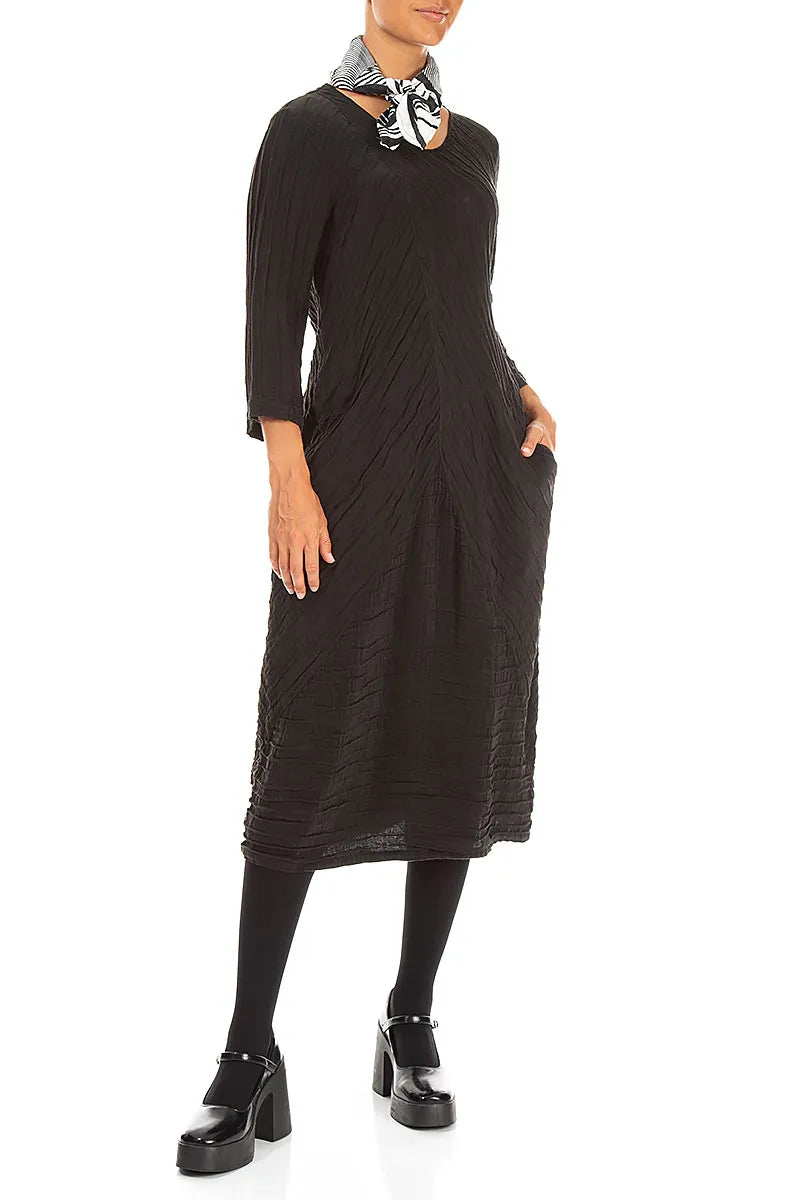 Orbit Textured Silk Linen Square Scarf
