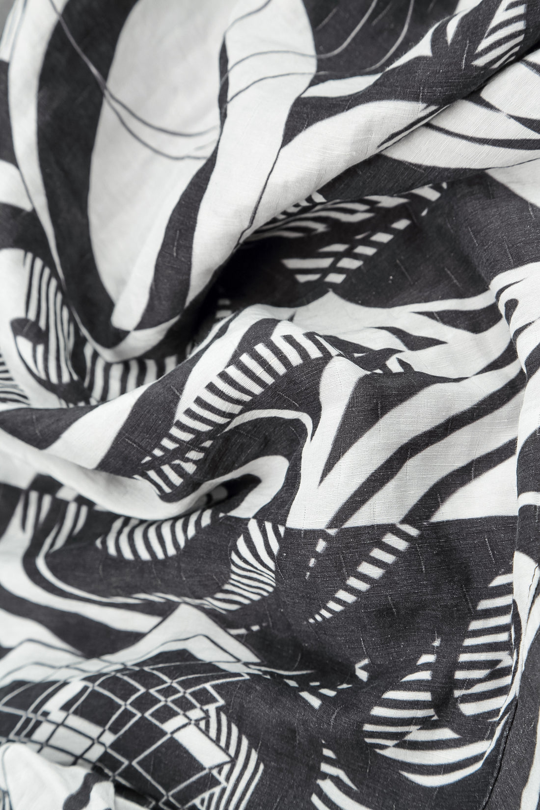 Orbit Textured Silk Linen Square Scarf 4