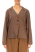 Ornamented Aged Copper Silk Cotton Jacket 1