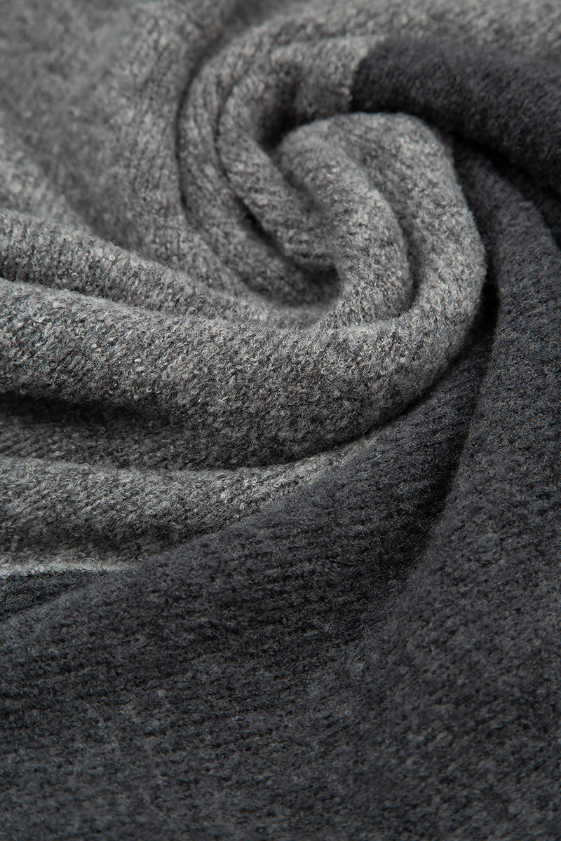 Oversized Dual Grey Wool Sweater