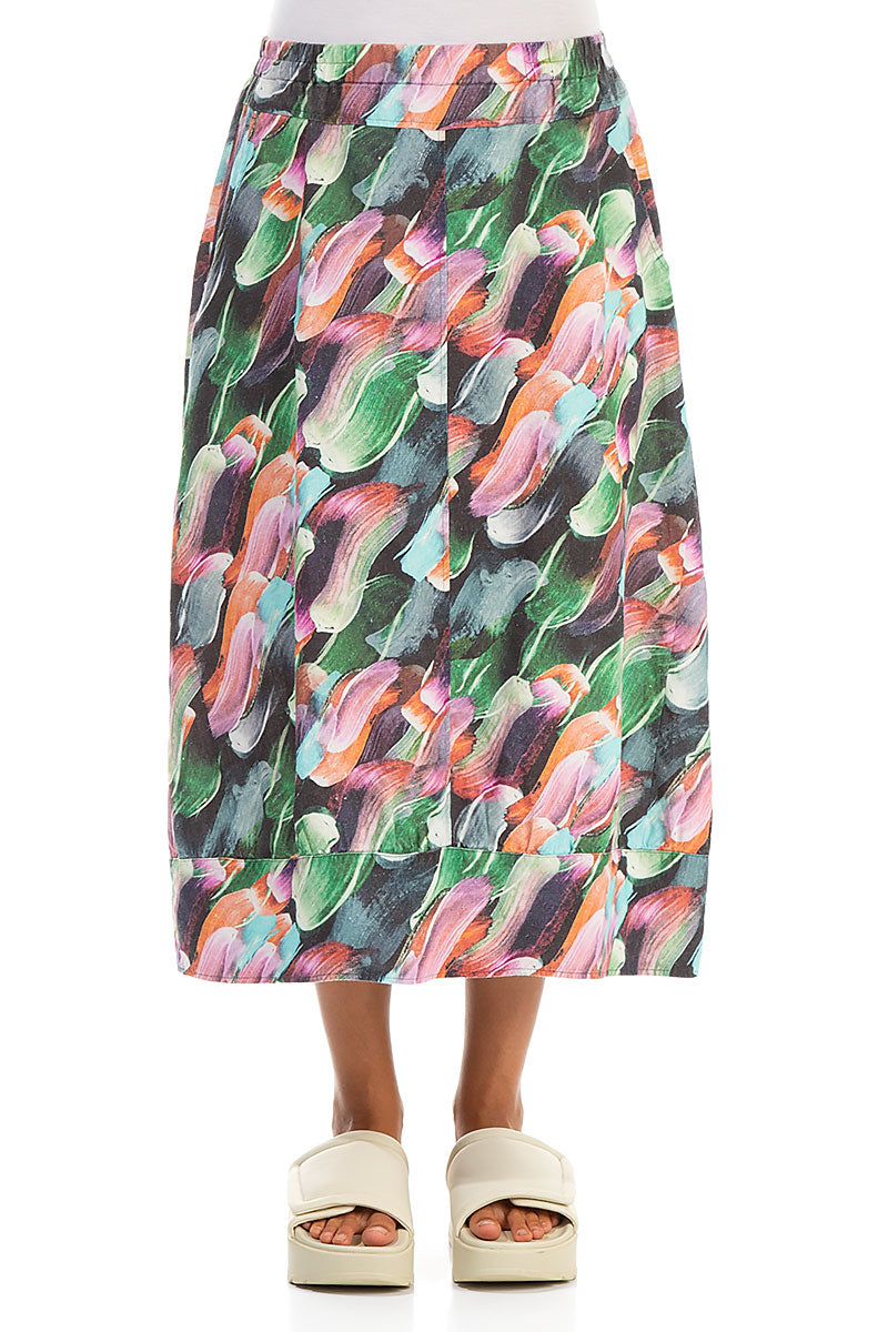 Paint Charm Linen Skirt