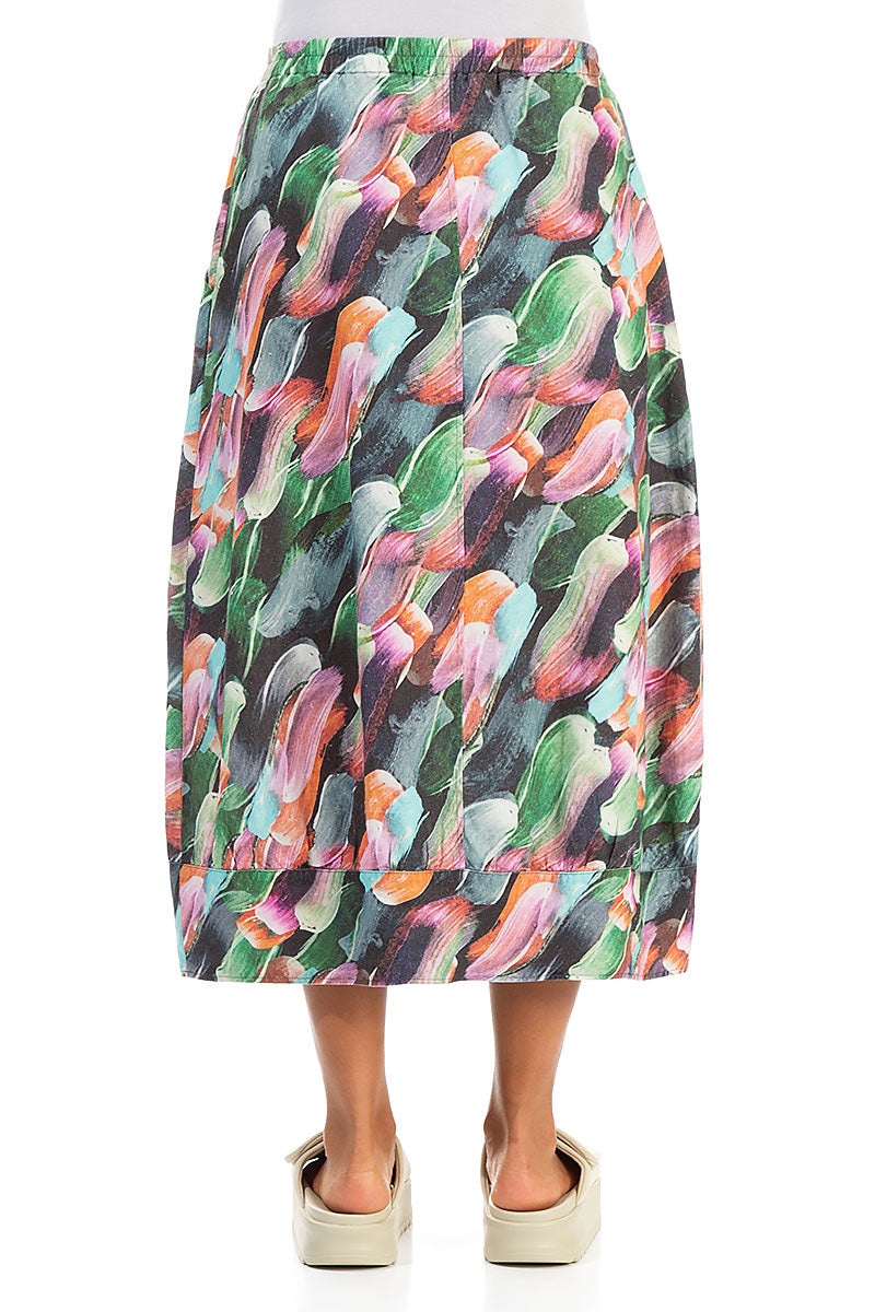 Paint Charm Linen Skirt