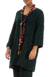 Paint Mosaic Silk Bamboo Bead Necklace 3