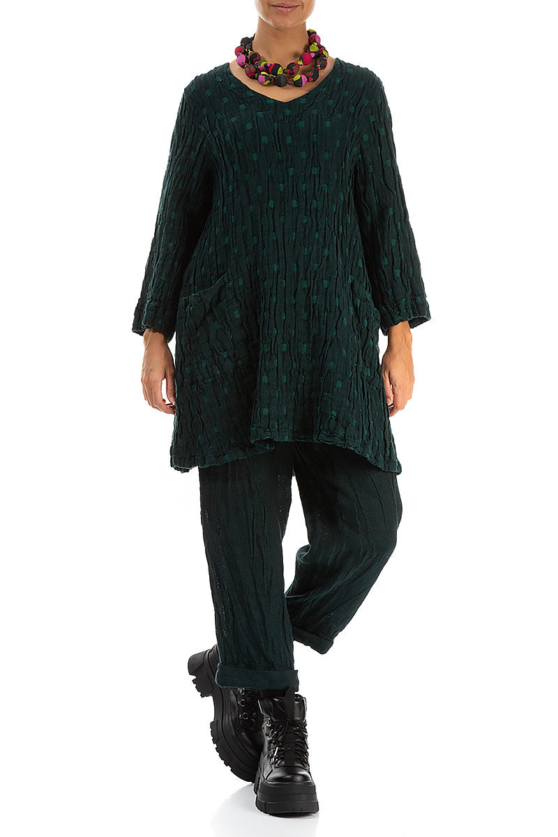 Paint Mosaic Silk Bamboo Bead Necklace 4