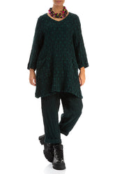 Paint Mosaic Silk Bamboo Bead Necklace 4