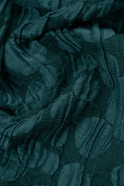 Peacock Circle Silk Linen Scarf 4