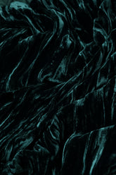 Peacock Crumpled Silk Velvet Dress 5