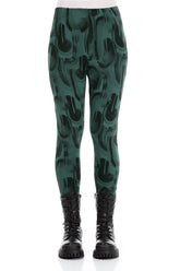 Peacock Paintwave Cotton Leggings 1