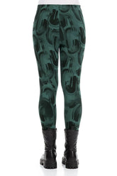 Peacock Paintwave Cotton Leggings 2