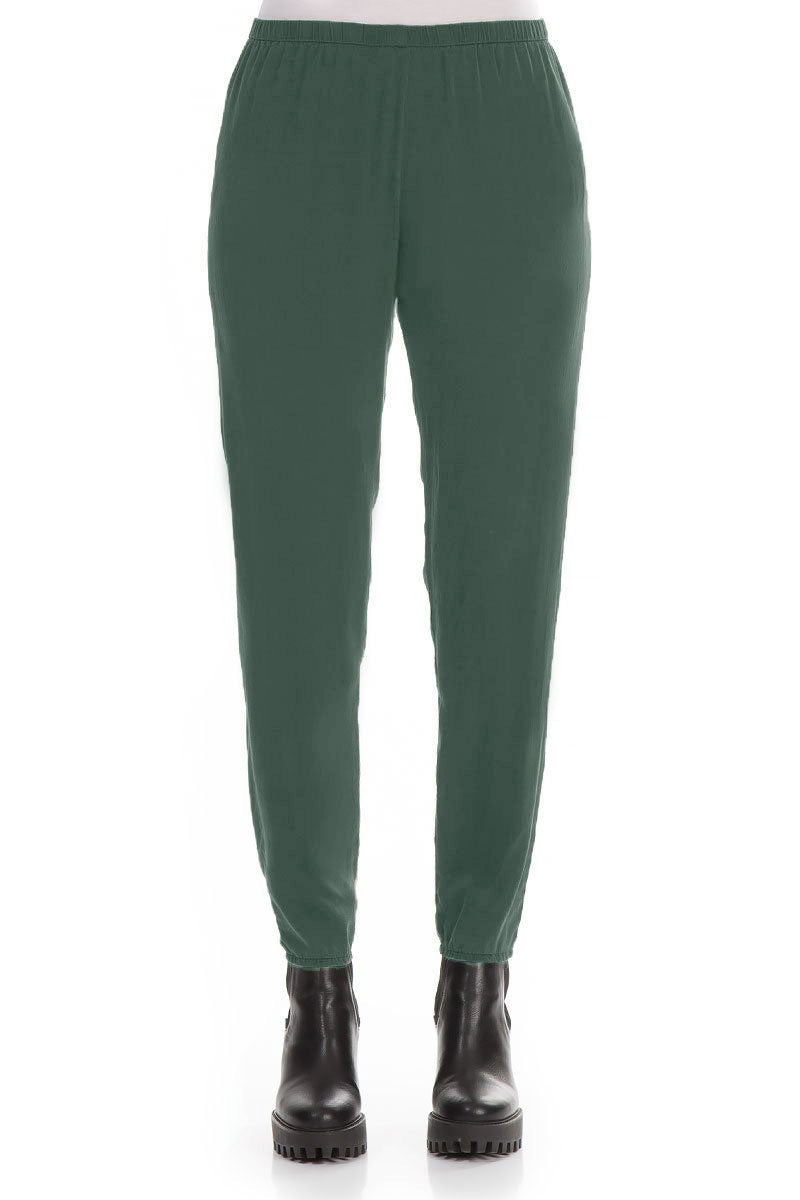 Peacock Silk Leggings 1