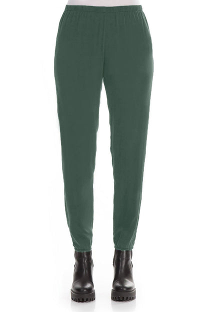 Peacock Silk Leggings 1