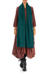 Peacock Soft Gauze Linen Scarf 2