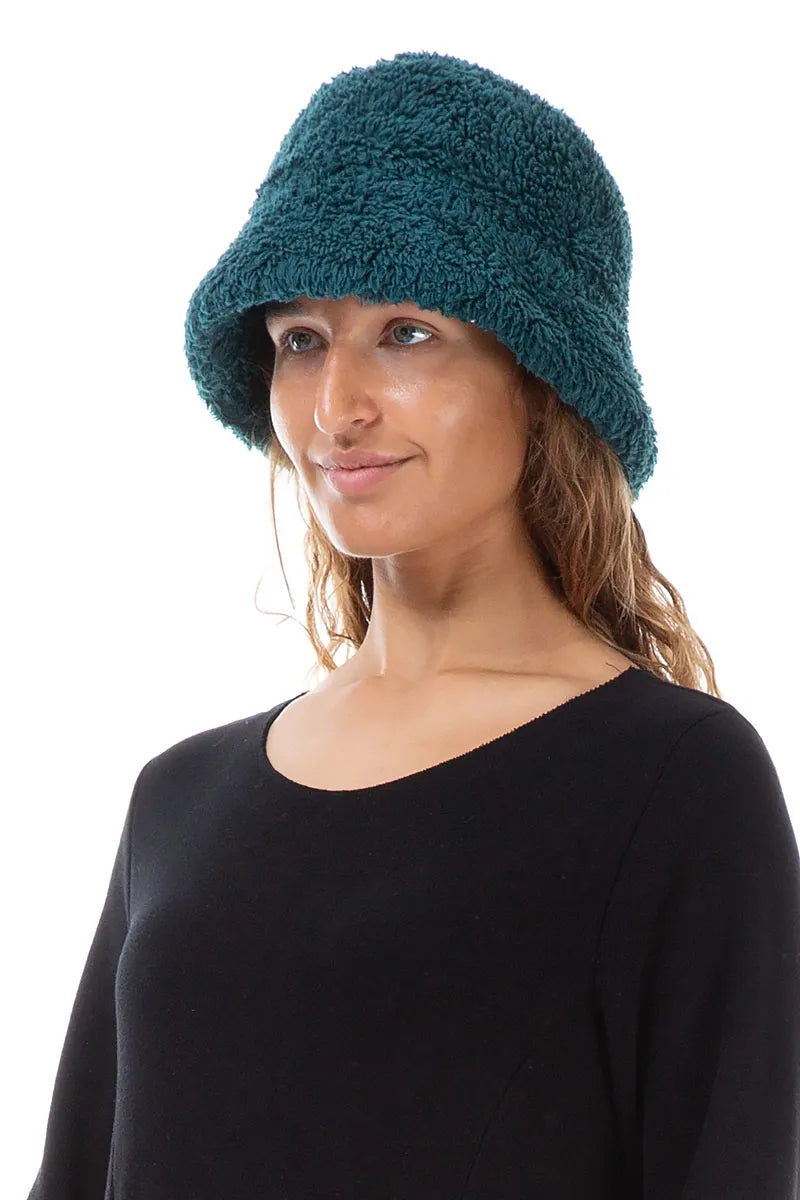 Peacock Teddy Cotton Bucket Hat 1