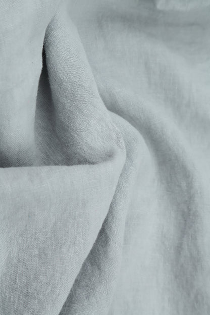 Peter Pan Collar Silver Grey Linen Dress 5