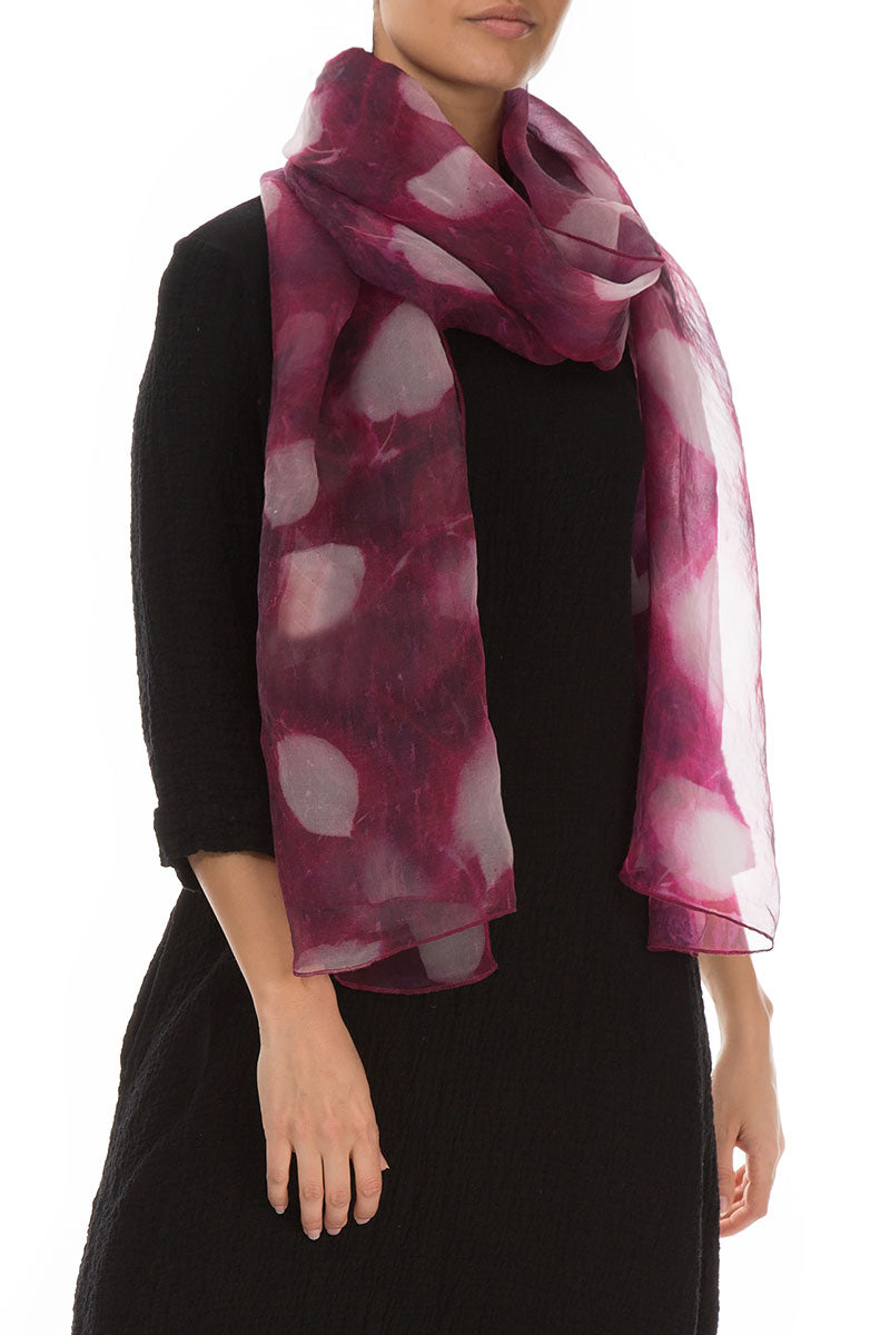 Pink Dream Silk Chiffon Scarf