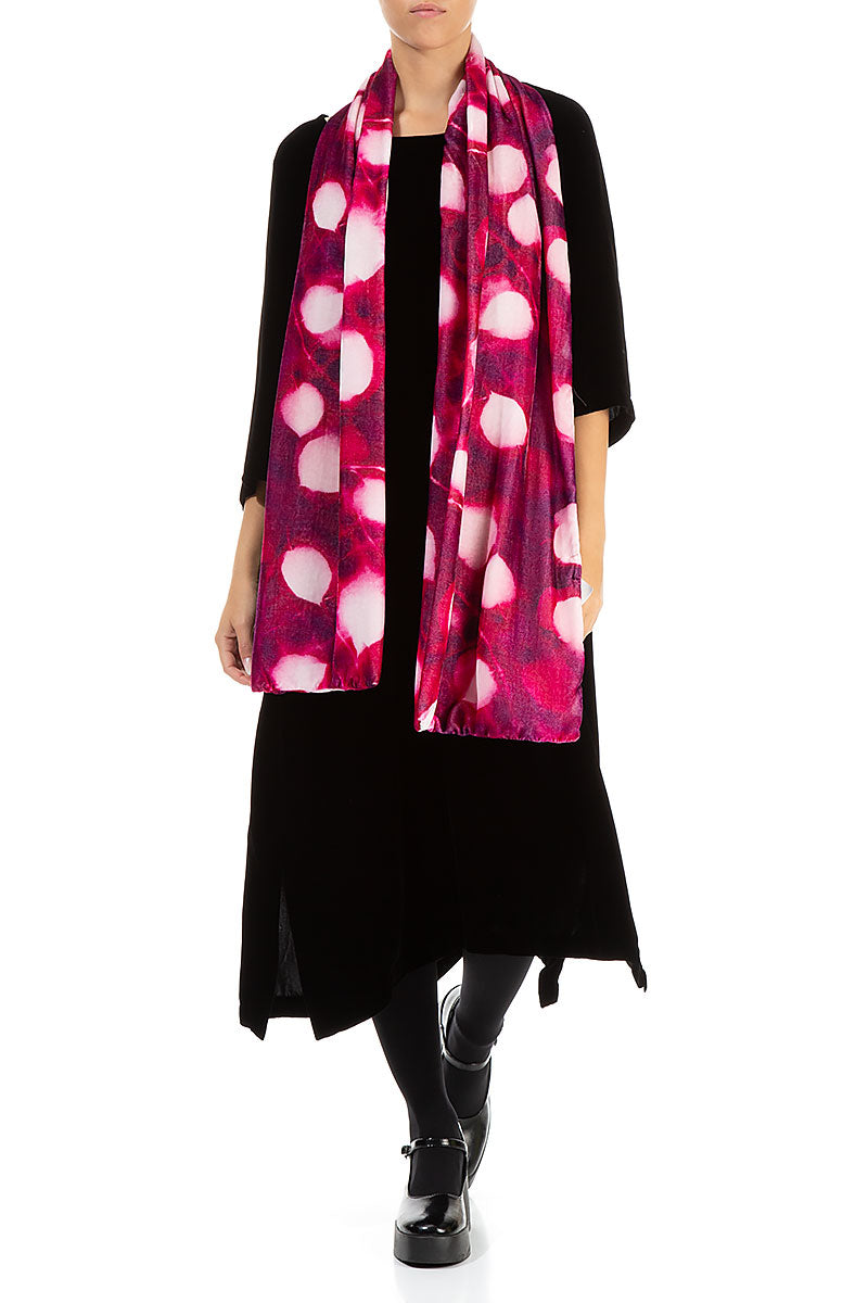 Pink Dream Silk Velvet Scarf