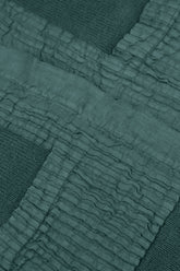 Pintuck Front Peacock Linen Cardigan 6