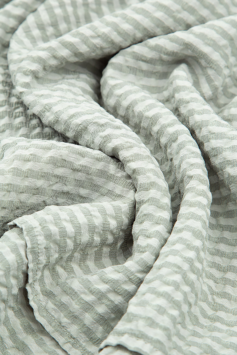 Pistachio Textured Silk Scarf 4