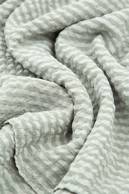 Pistachio Textured Silk Scarf 4