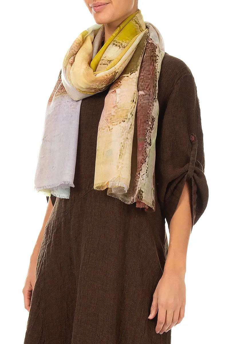 Poetry of Roses Cashmere Silk Scarf 3