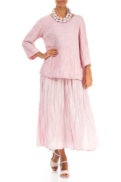 Powder Pink Silk Bead Necklace