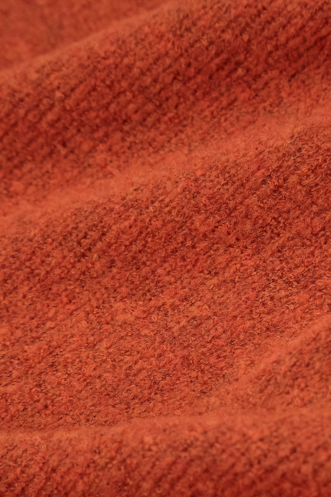 Short Loose Orange Wool Cardigan 6