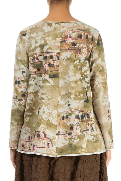 Raw Edge Retro Cotton Blouse 2