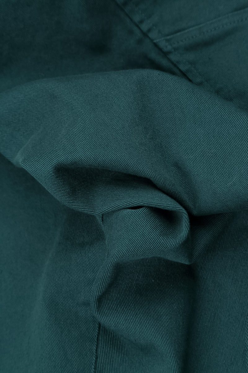 Relaxed Barrel Deep Turquoise Denim Cotton Trousers 5