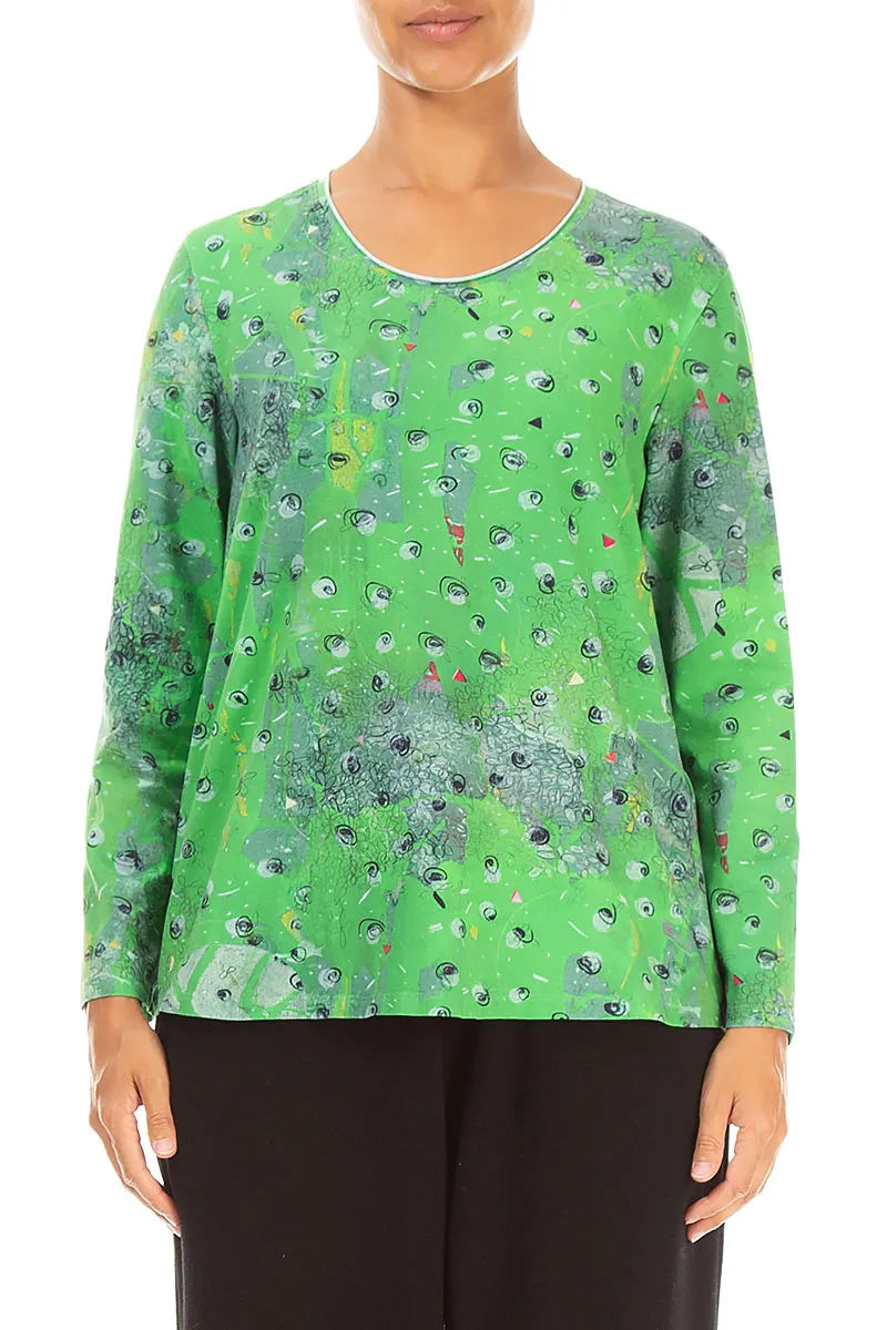 Relaxed Meadow Cotton Blouse