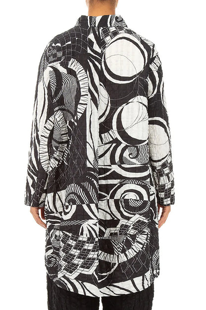 Relaxed Orbit Checkered Linen Cotton Jacket